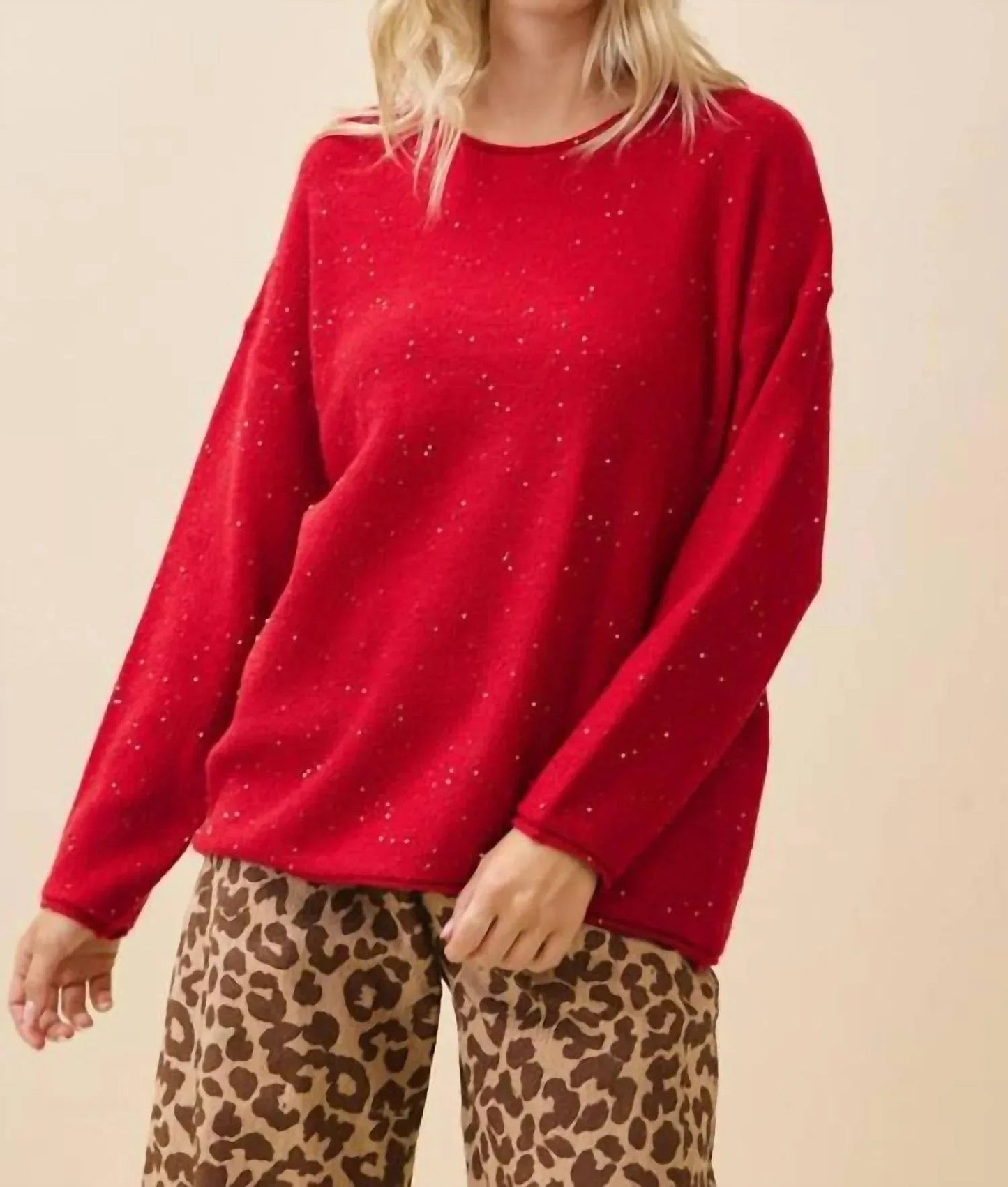 Ruby-Glanz-Pullover