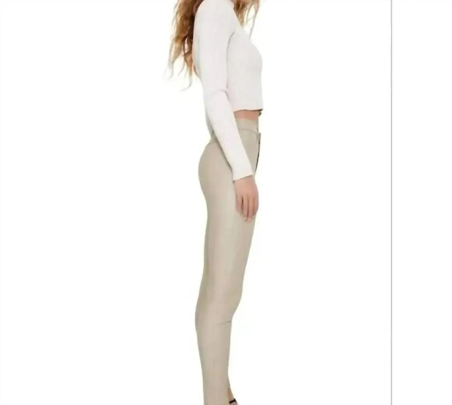 Beschichtete Skinny-Leggings