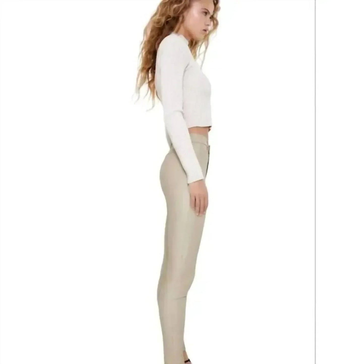 Beschichtete Skinny-Leggings