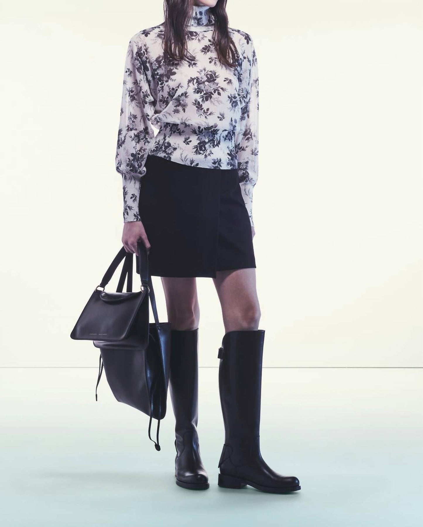 Lenora Blumenmuster-Pullover