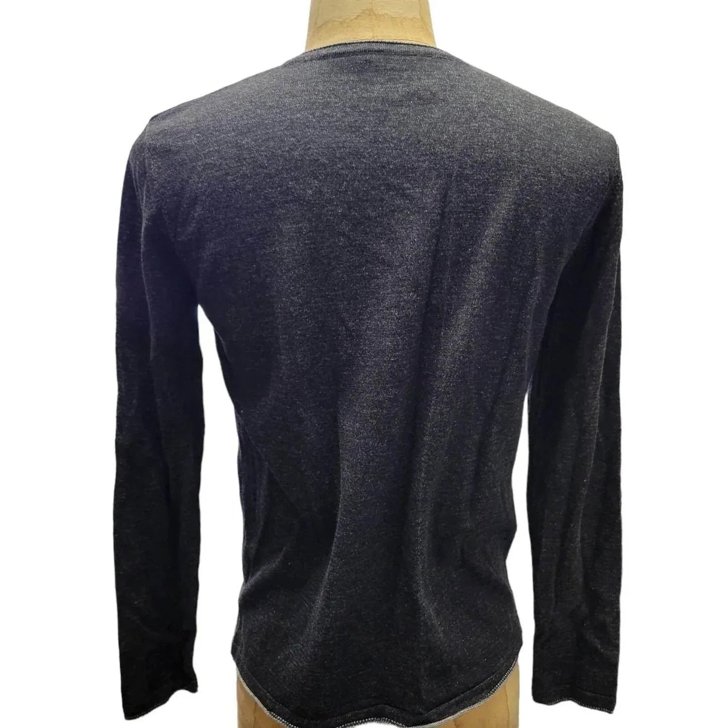 Herren-Langarmshirt mit Rundhalsausschnitt