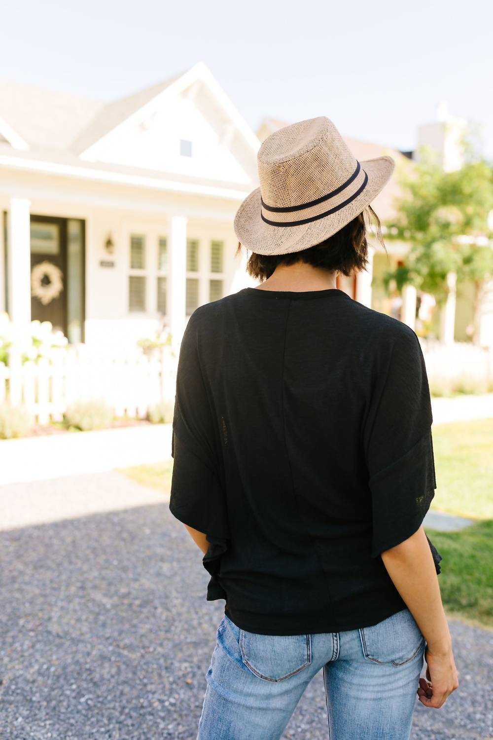 Bluse mit eleganten Rüschenärmeln