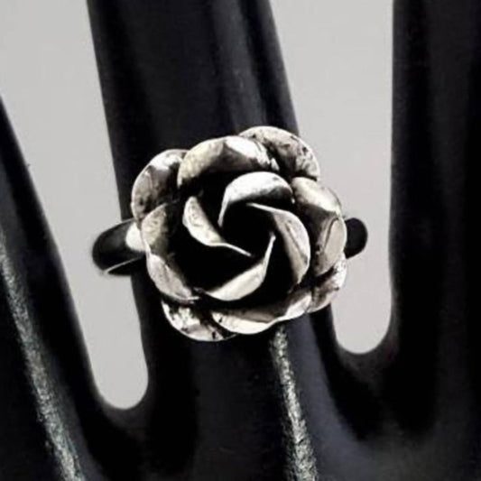 Women's Oxidized Rose Ring