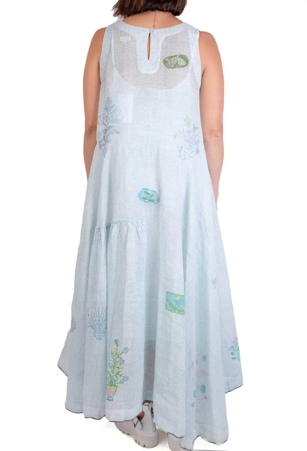 Sleeveless V-neck Dress