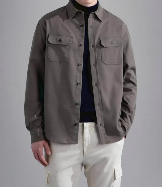 Overshirt aus Stretch-Baumwolle