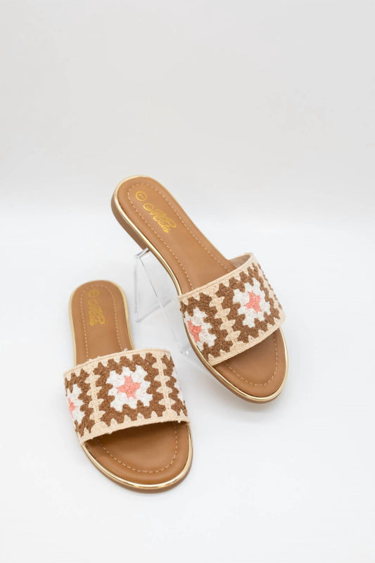 Women's You're So Golden Crochet Sandals