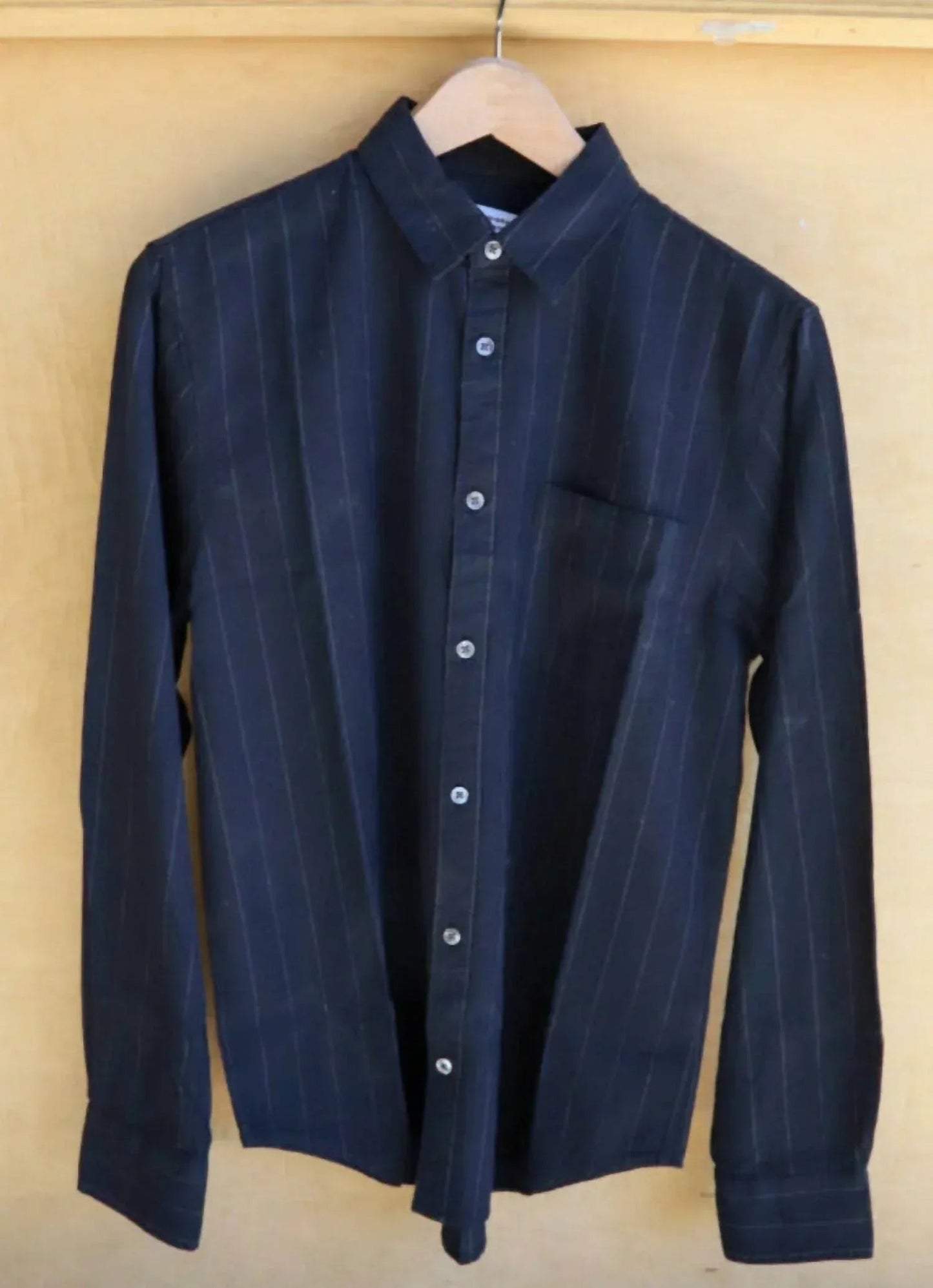 Men's Chalkstripe Long Sleeve Woven Shirt