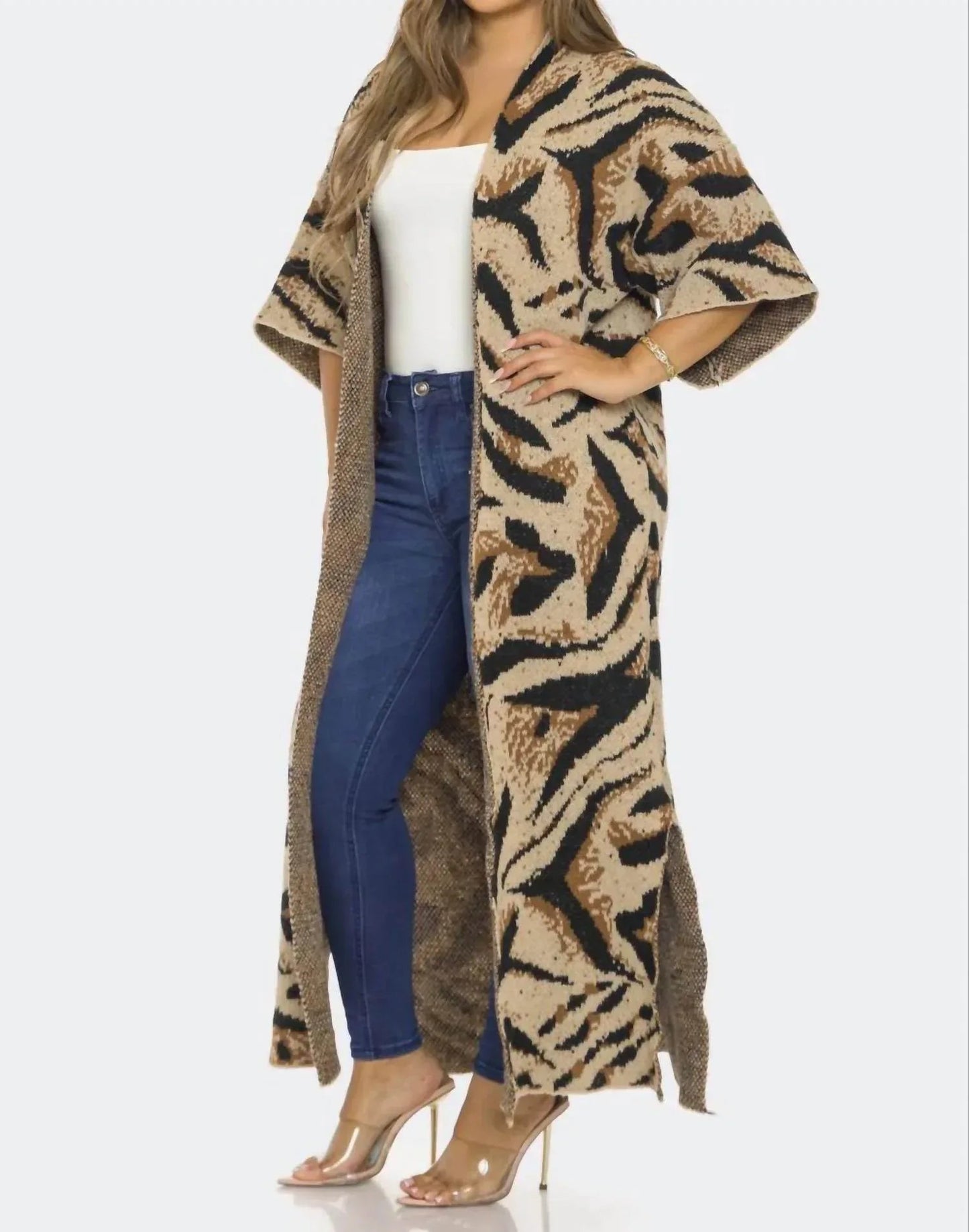 Printed Cardigan