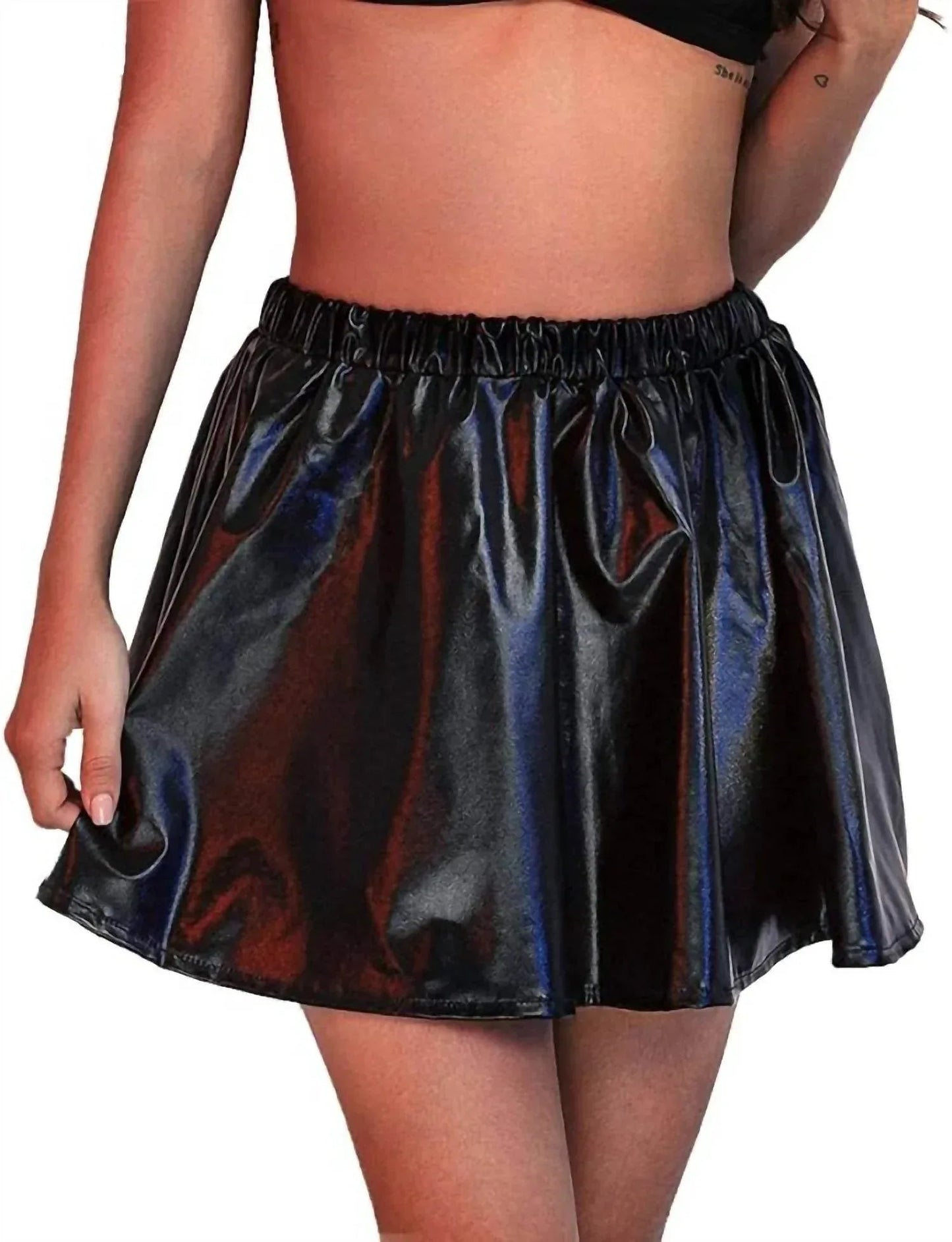 Metallic-Mini-Skort