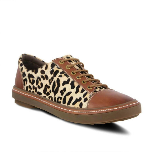 Women's Libbi Leopard Lace Up Shoes