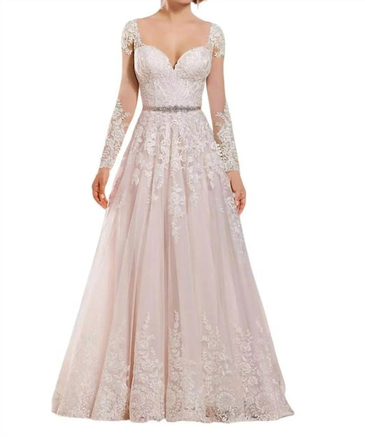 A-line Wedding Dress with Organza Skirt