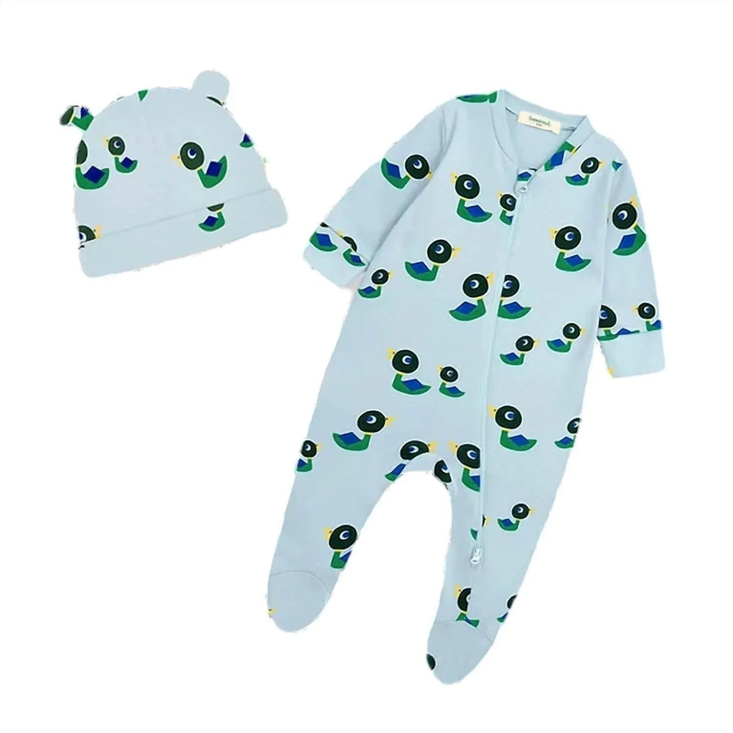 Kids Bayley Berry Ducks & Hat Set Sleepsuit