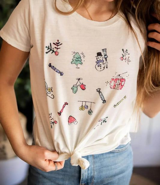Feiertags-Kritzeleien T-Shirt