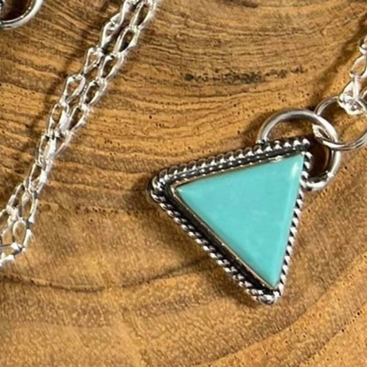 Women's Triangle Pendant Necklace