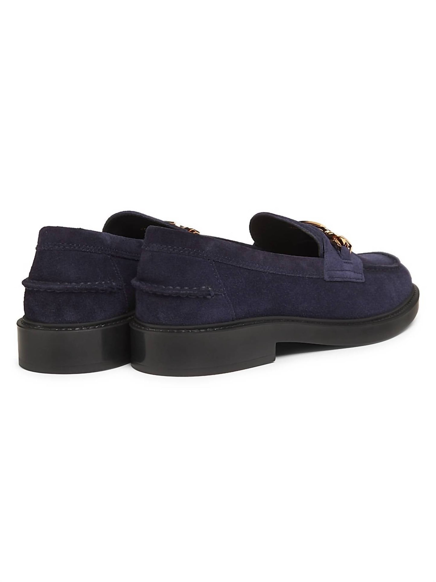 Damen Slipper Mocassino mit T-Kette