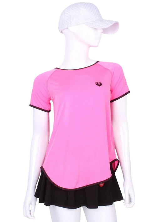 Women's Tie Back Short Sleeve Tennis Tee