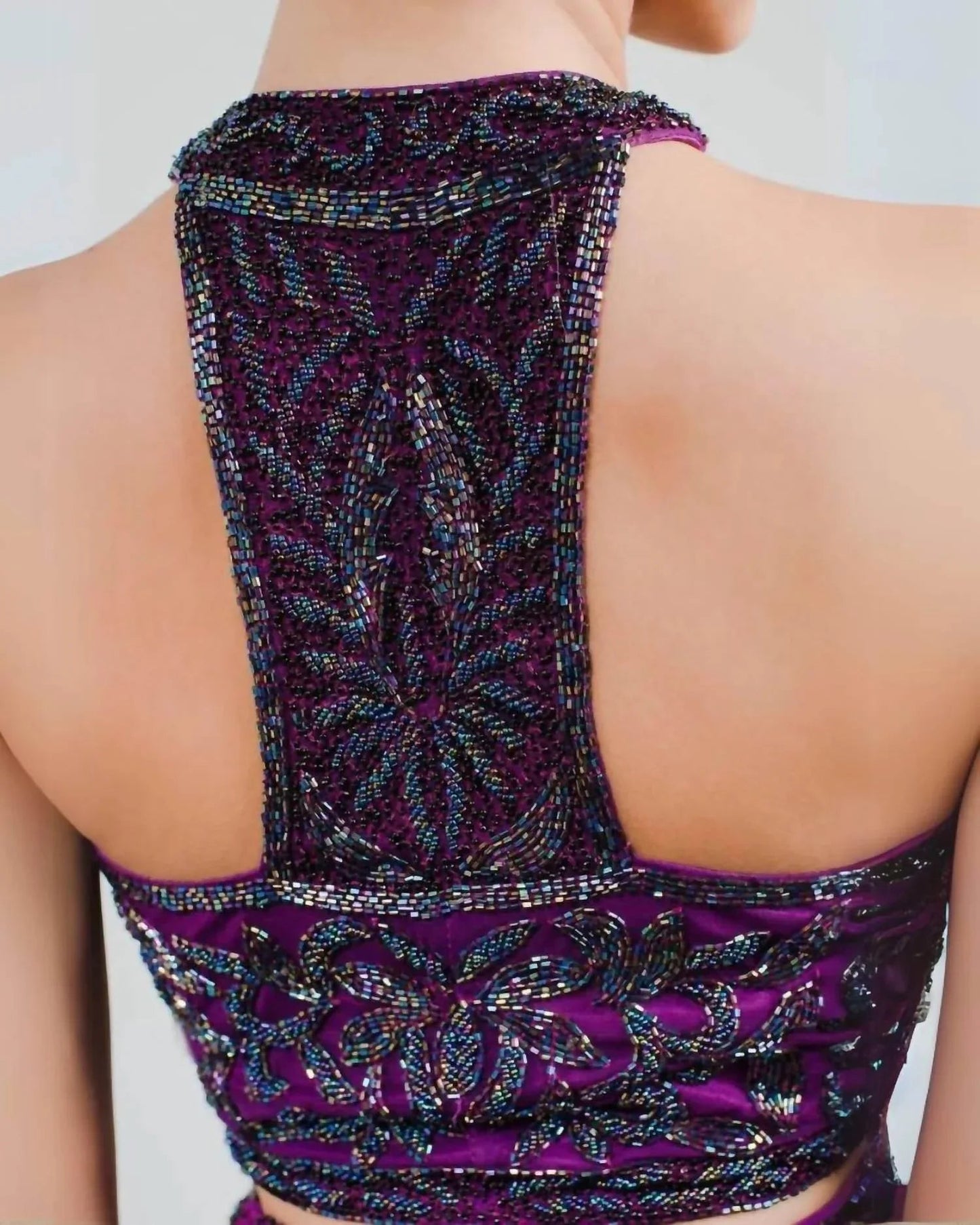 Verziertes zweiteiliges Crop-Top-Kleid