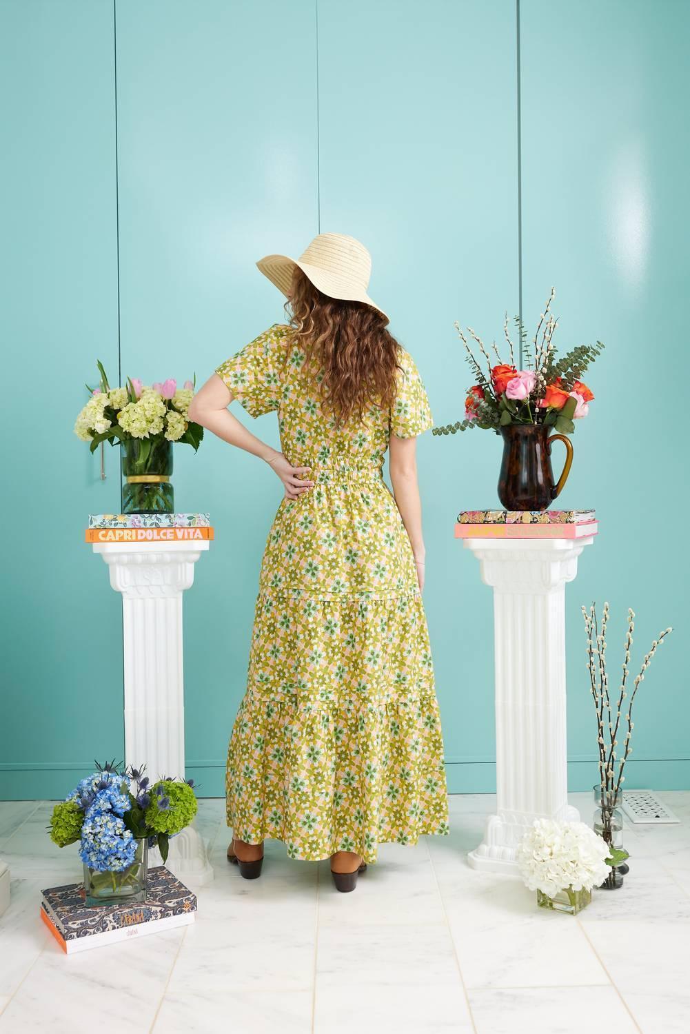 Poppy Deep V Maxi Dress