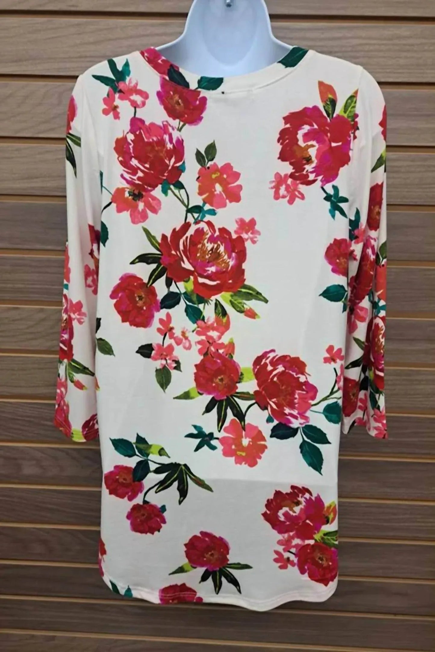 Women's Floral 3/4 Sleeve Top