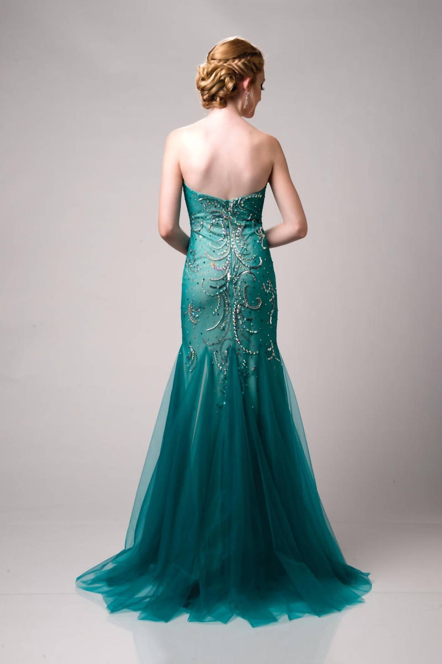 Trägerloses Meerjungfrauen-Maxikleid