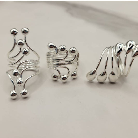 Women's Three-tier Drop Wrap Ring