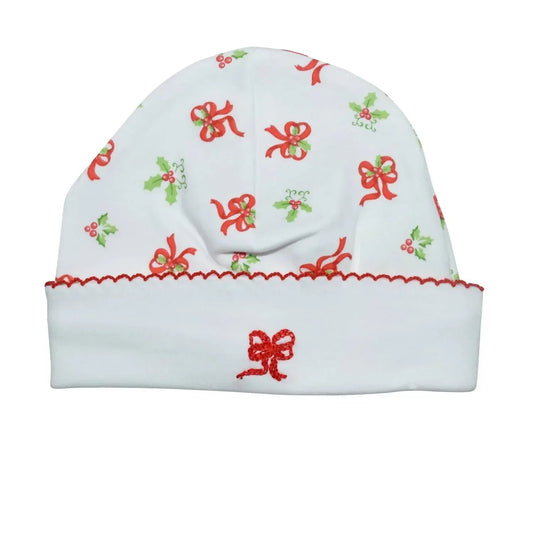 Baby Girls Holly & Bows Cap