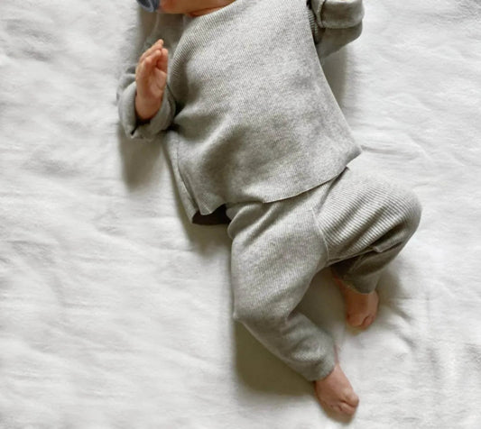 Gerippte Leggings für Kinder