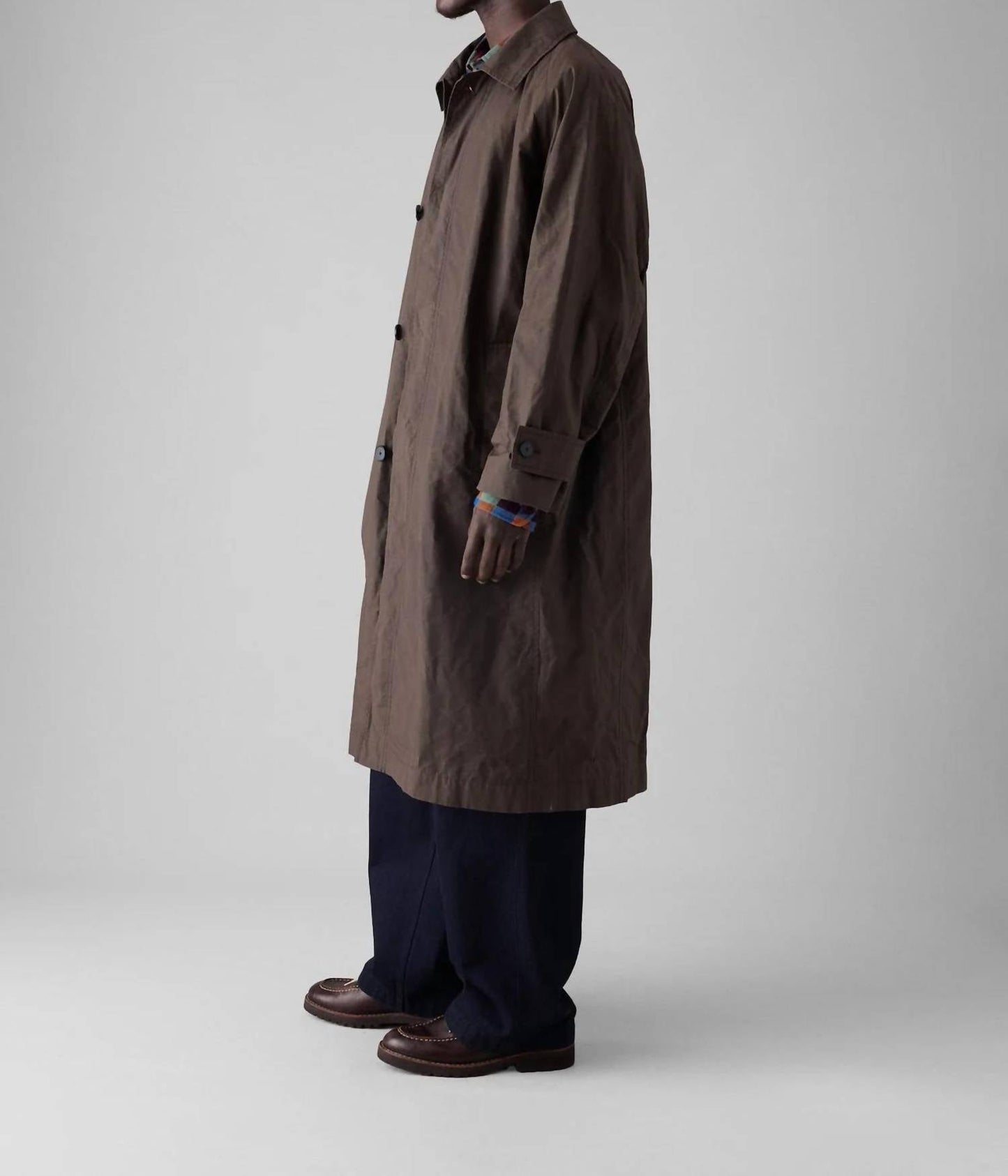 Trenchcoat aus gewachster Baumwolle
