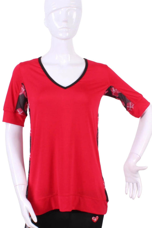Damen Baggy V-Shirt