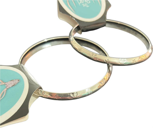 Women's Sterling Stamped Bangles Bracelet