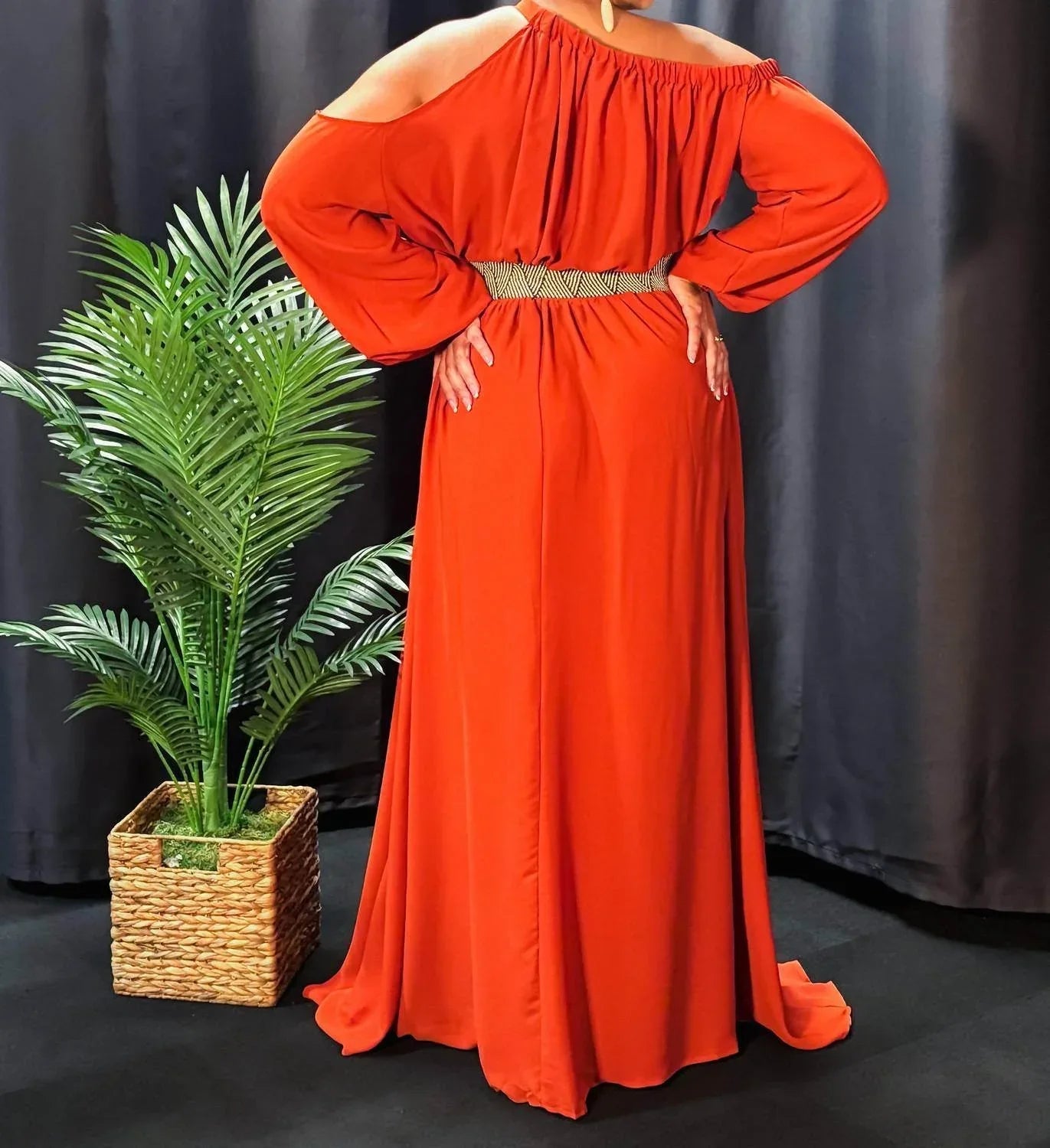 Maxikleid „Rostfarbene Ausstrahlung“