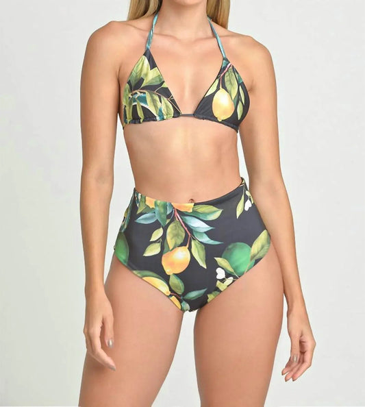 Citrus Bliss High-waisted Bikini Set