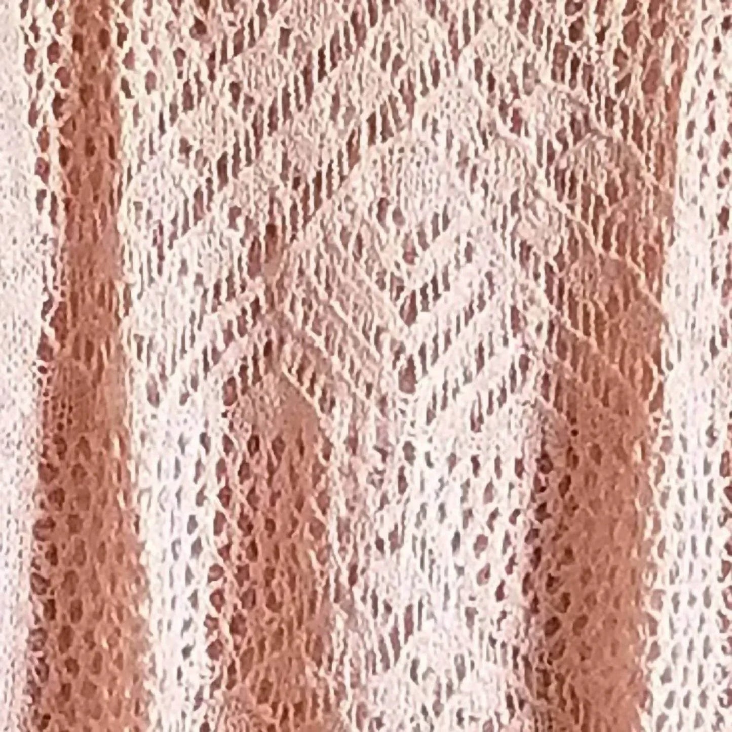 Women's Crochet Open Knit Top with Fringe