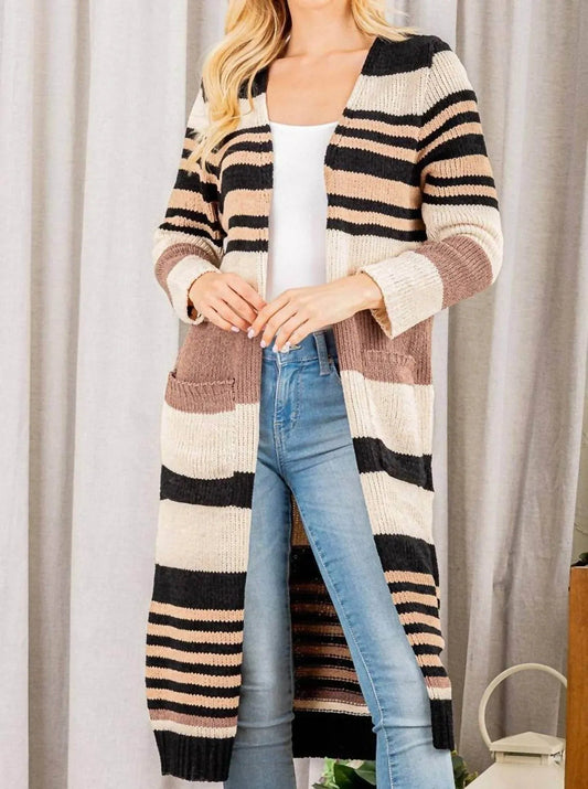 Women's Multi Long Cardigan