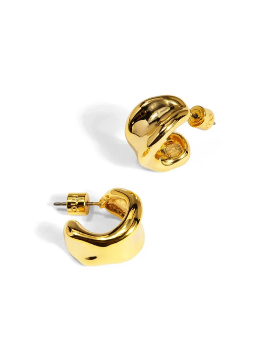 Women's Molten Dome Hoop Earring