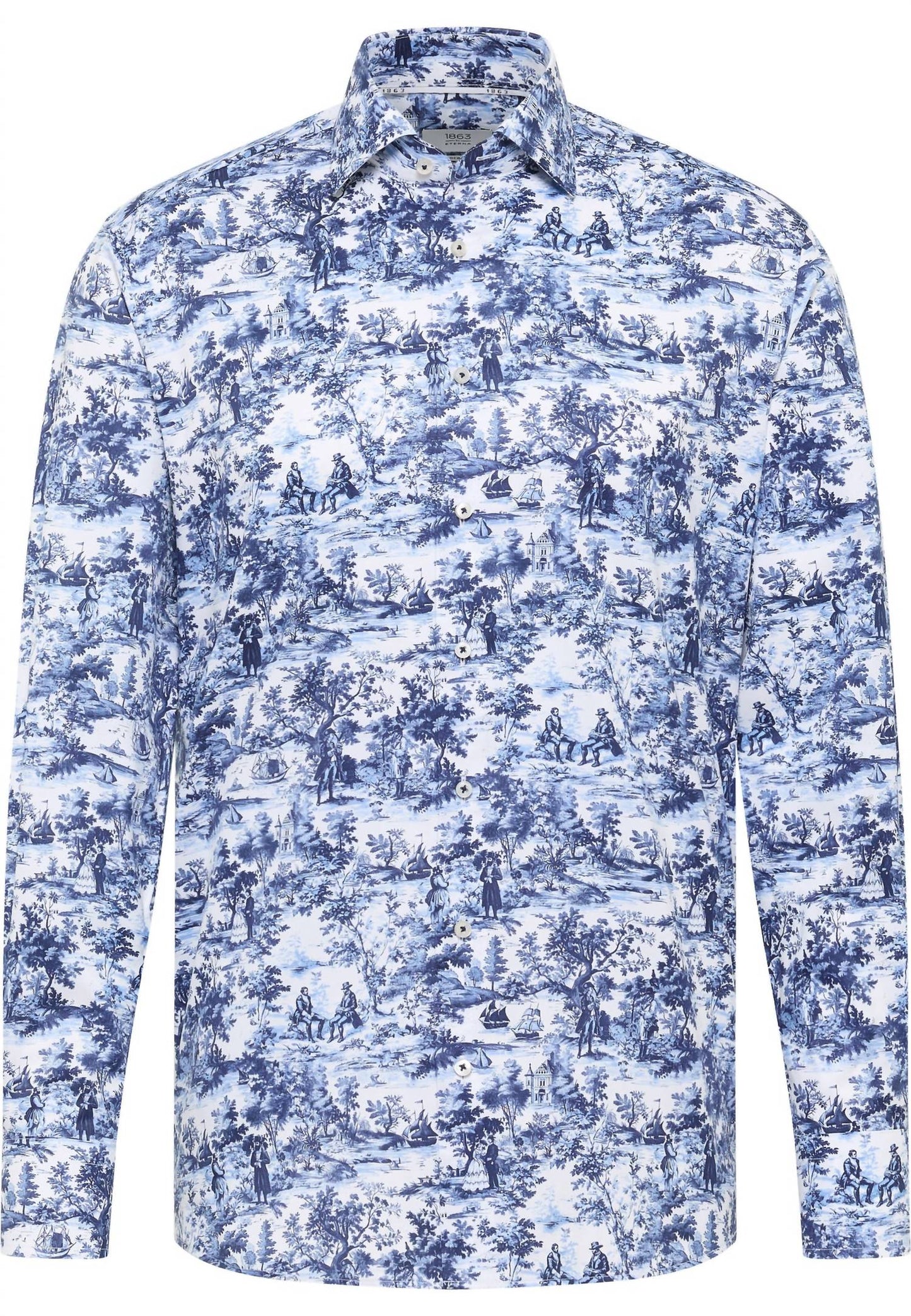 Bedrucktes Twill-Toile-Hemd