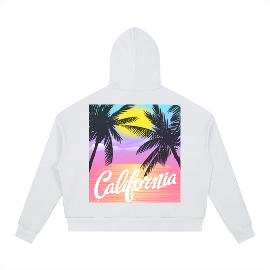 Contrast Drawstring Hoodie