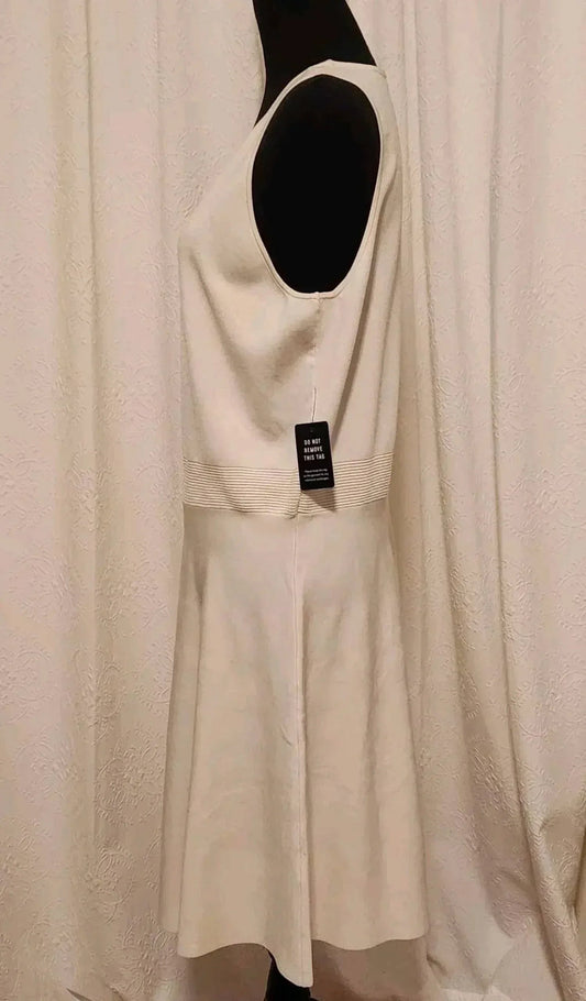 Women's Sleeveless Knit A-line Dress