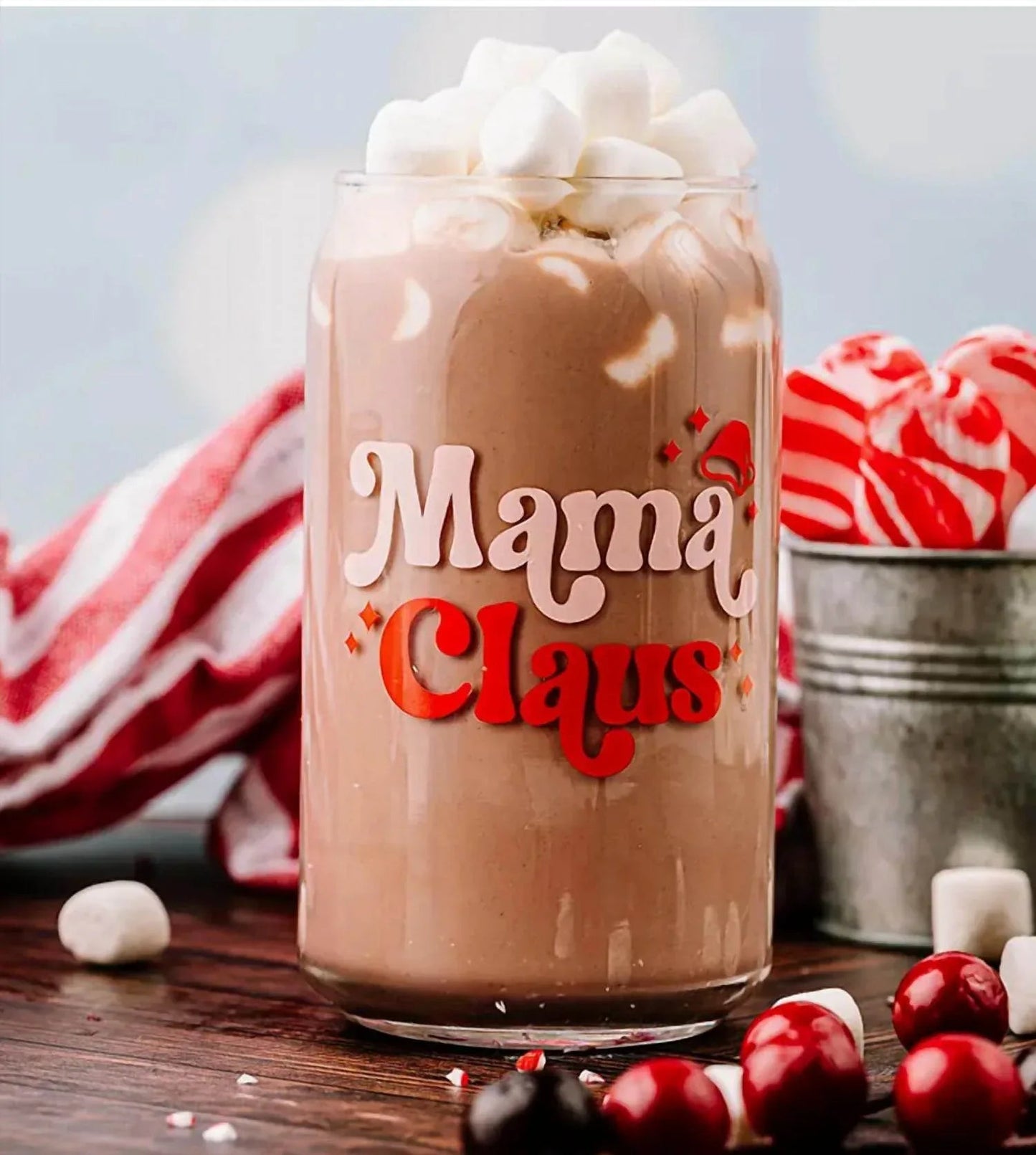 Mama Claus Glasdose