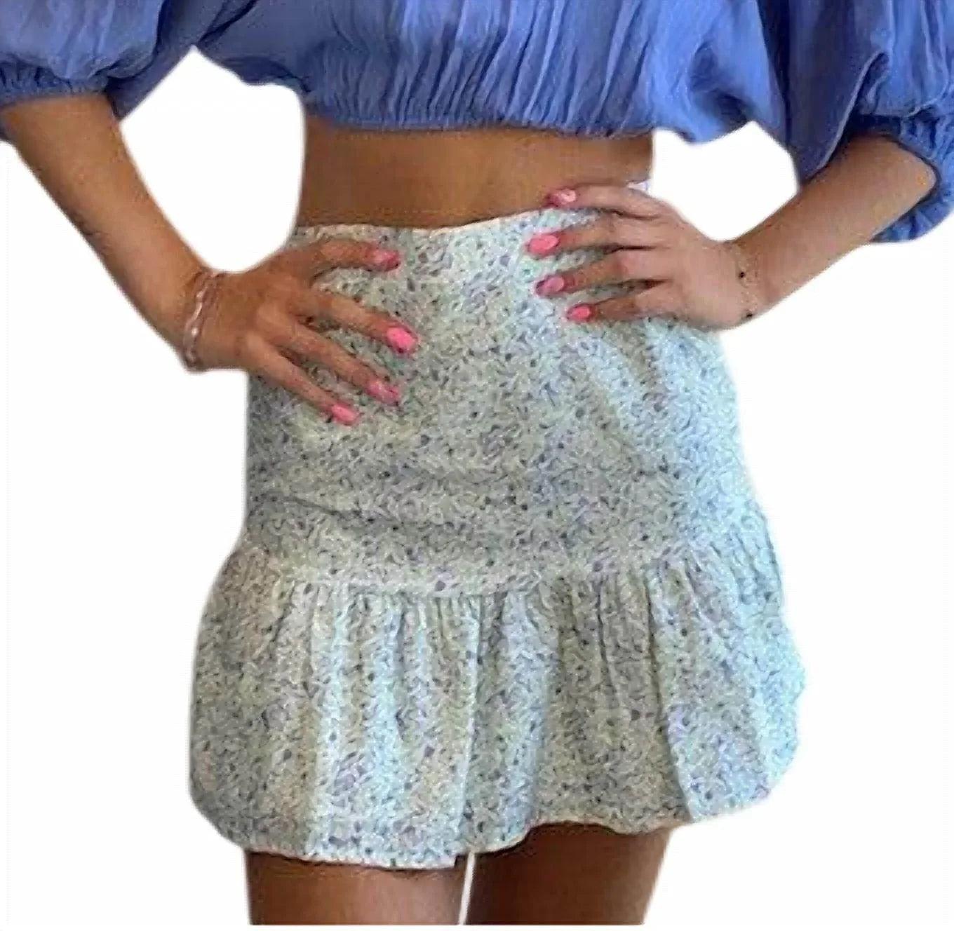 Floral Print Skirt