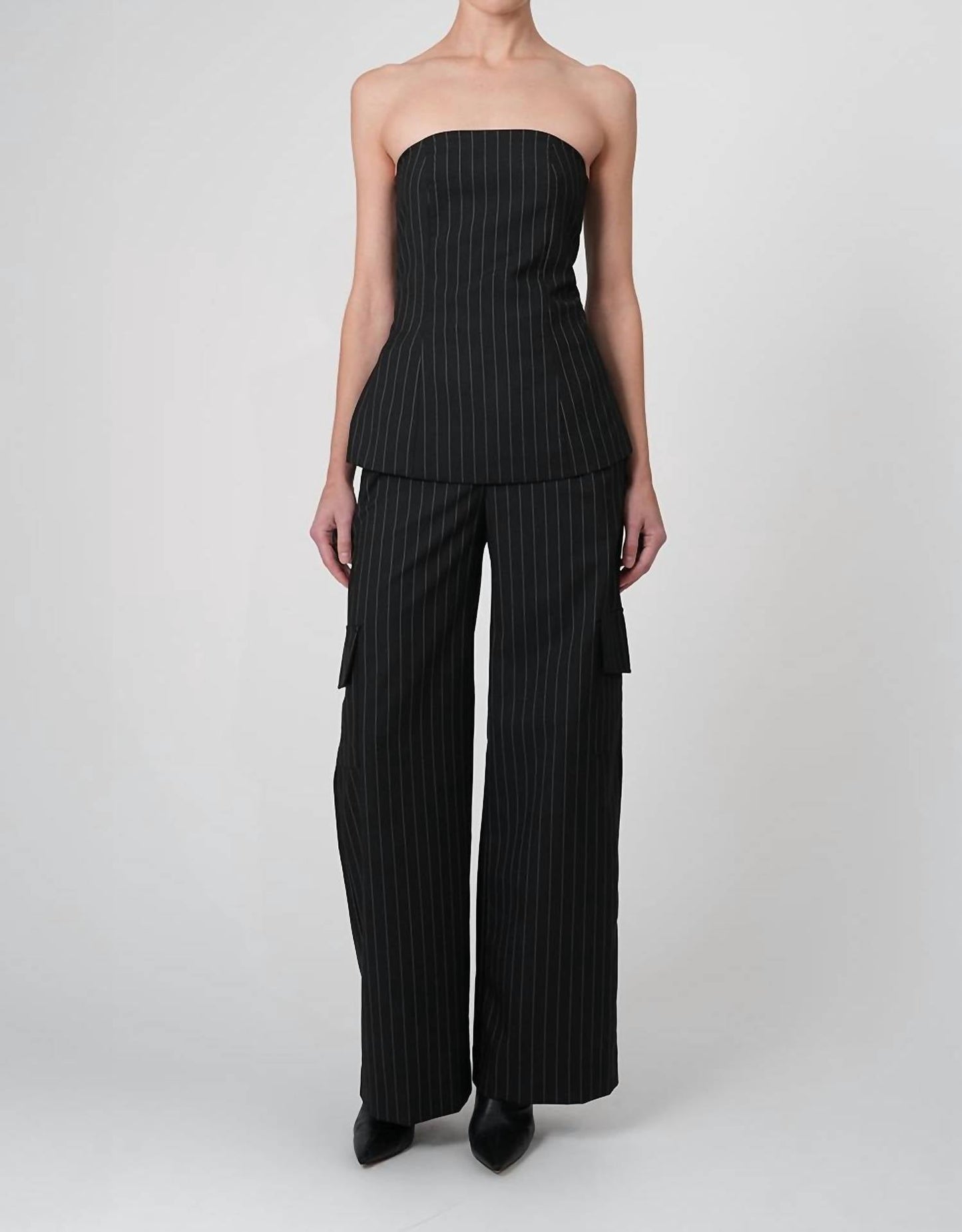 Ayle gestreiftes Bustier-Oberteil