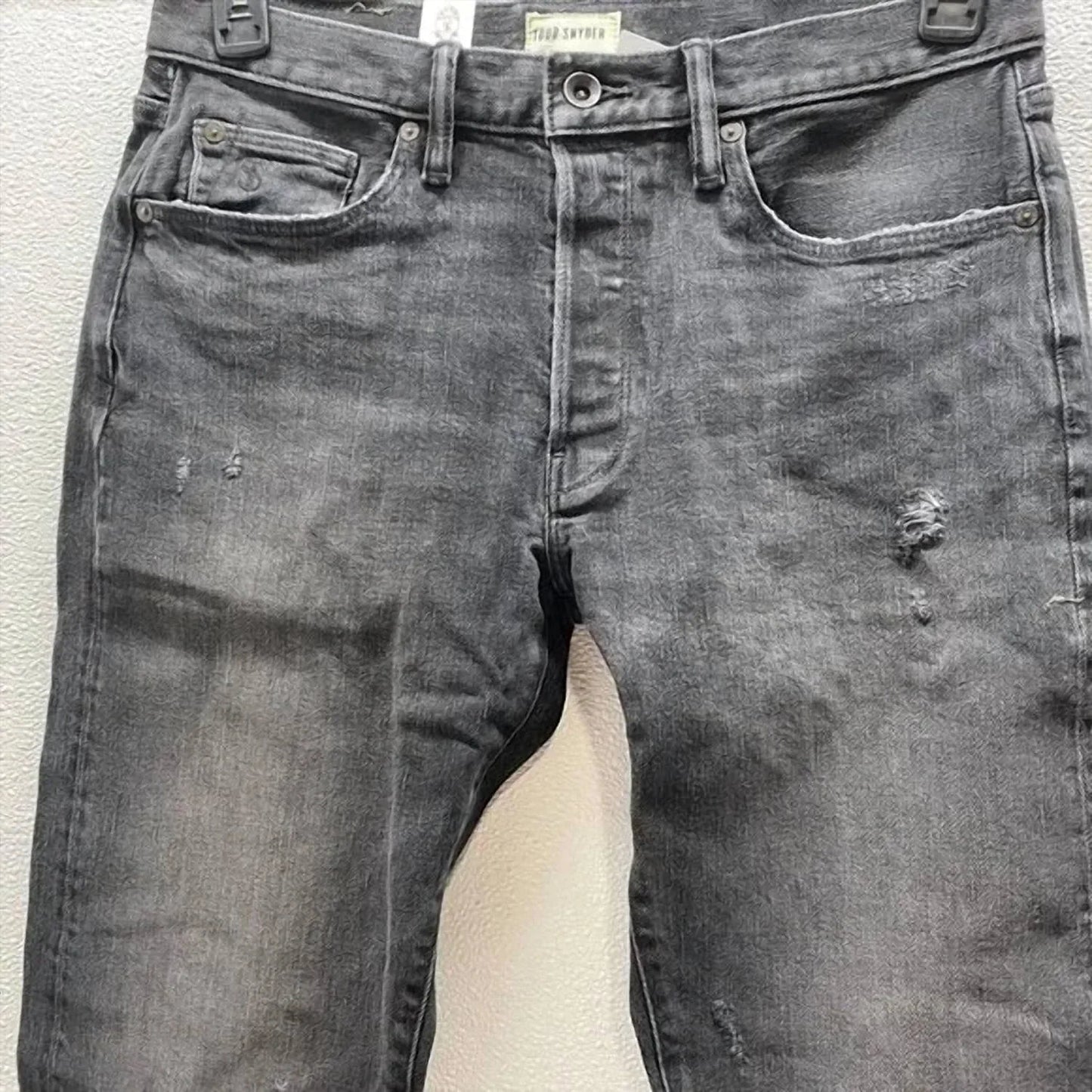 Herren Slim Fit Distressed Five-Pocket Jeans