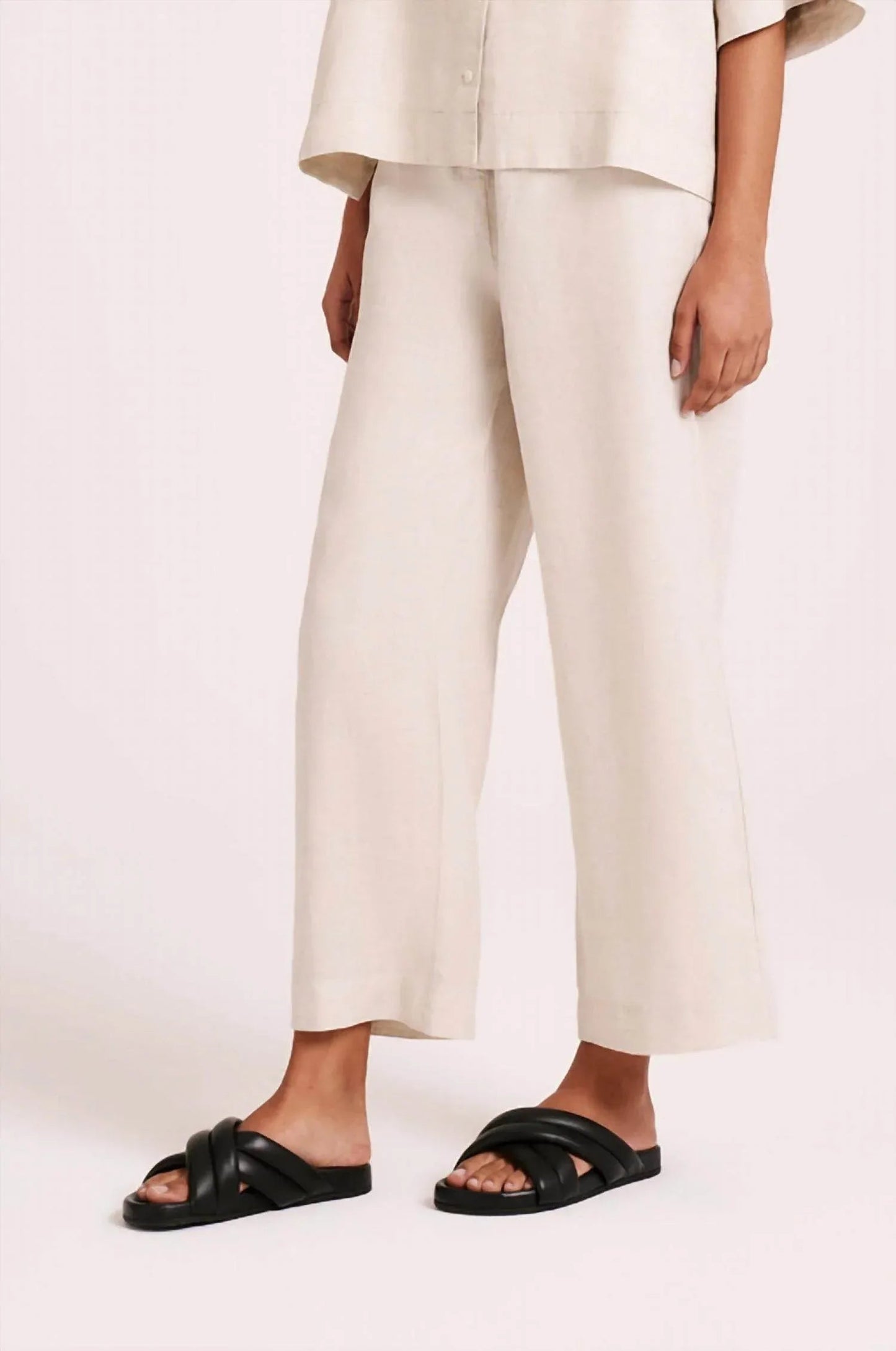 Lounge Linen Crop Pant