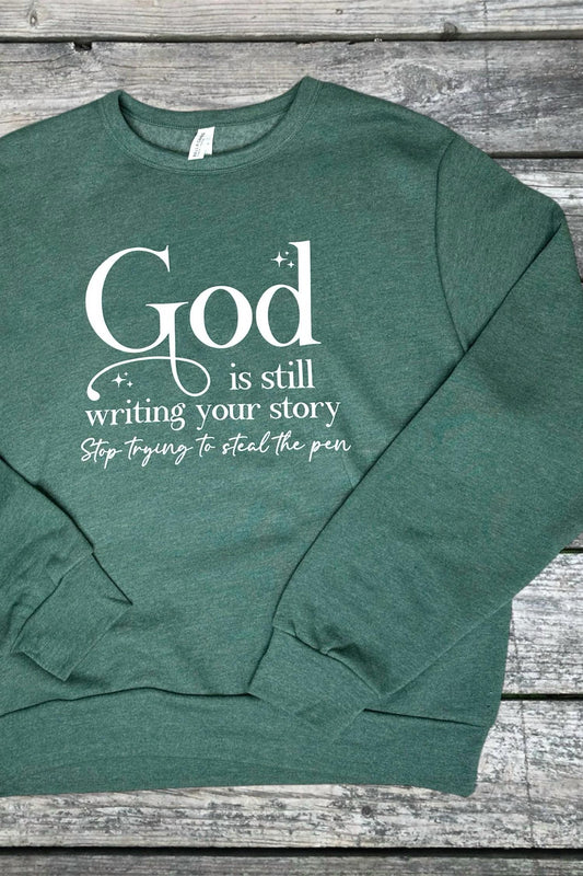 Women's God Is Still Writing Sweater