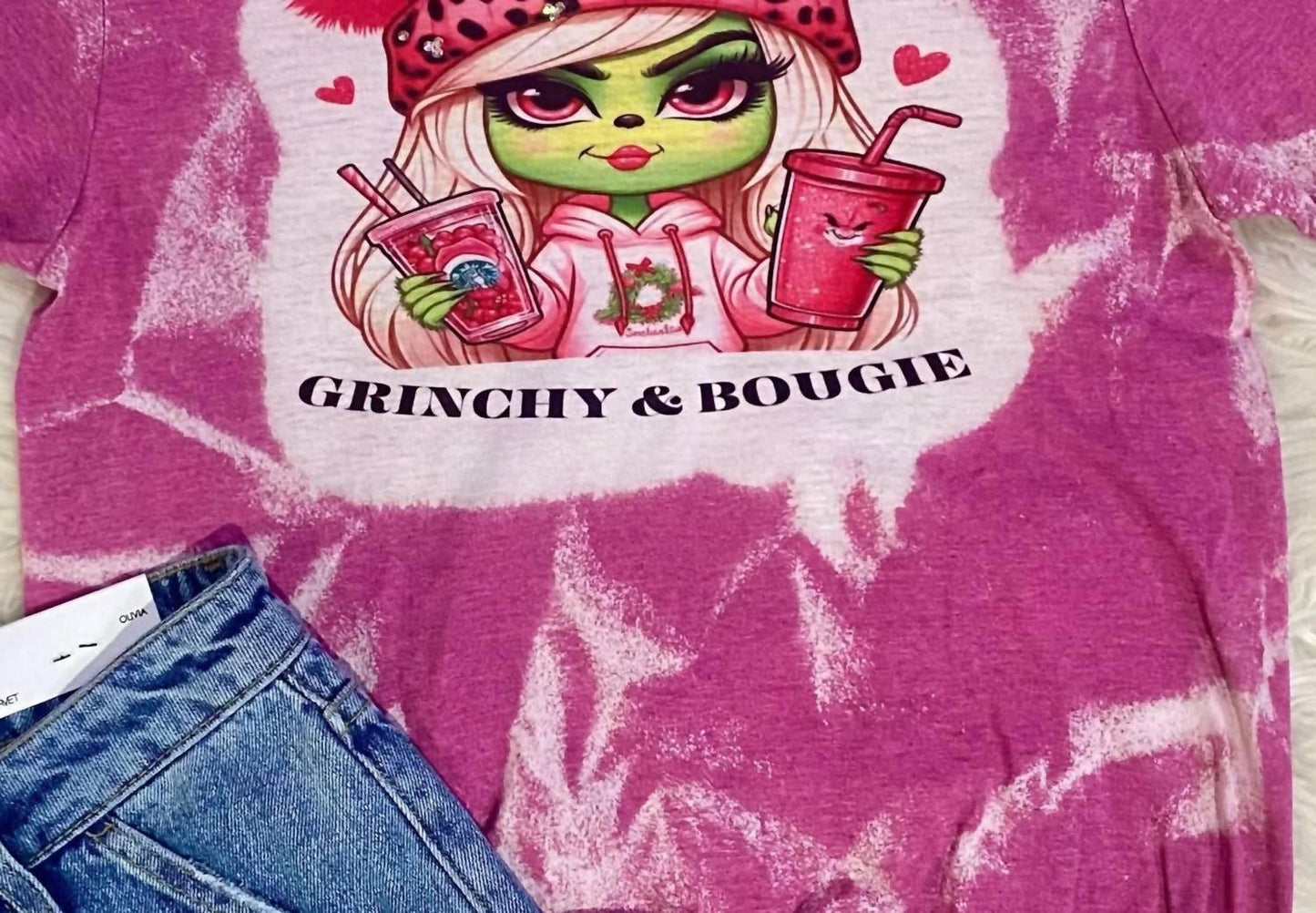 Women's Grinchy & Bougie Holiday Tee