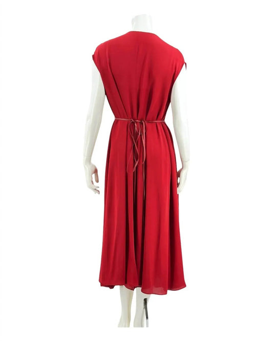 Women's Plunge Drape Dress