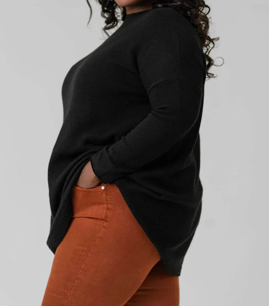 COCOON WOOL BLEND SWEATER - Plus Size