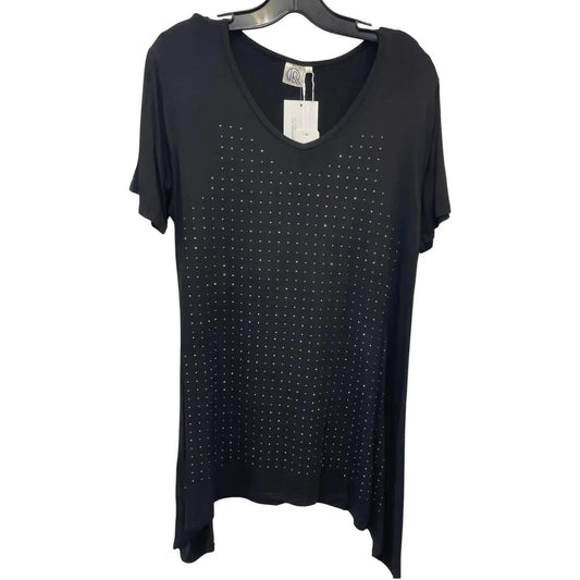 Women's Rhinestone Sharkbite Tunic