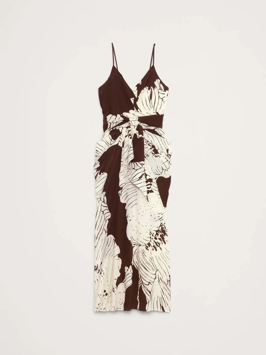 Mattseiden-Wickelkleid – Petite