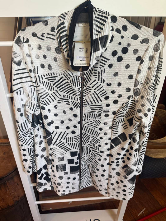 Women's Zip Up Printed Jacket